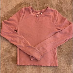 Lottie Moss pink crop top Xs